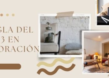 regla del 3 en la decoración del hogar